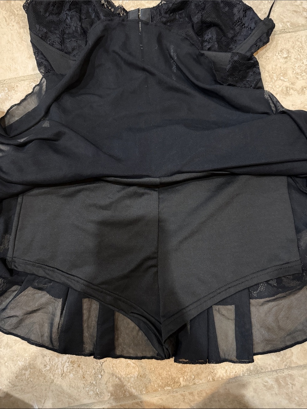 Windsor Black Lace Bustier Peplum Mini Dress - Picture 6 of 6